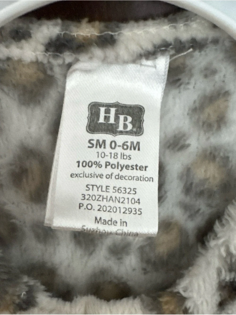 Hudson baby plus sleep sack size small